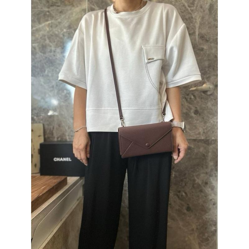 🔥 現貨【🇰🇷 Tanned】|韓國 牛皮方盒子斜背小包👜正韓 真皮系列 牛皮皮革 信封包短夾包 手機包-細節圖9
