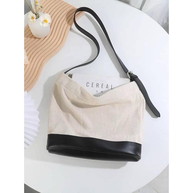🔥 現貨【🇰🇷 Tanned】|韓國 水桶帆布包👜正韓 布包 學生包 閨蜜包 約會包 生日禮物包-細節圖5