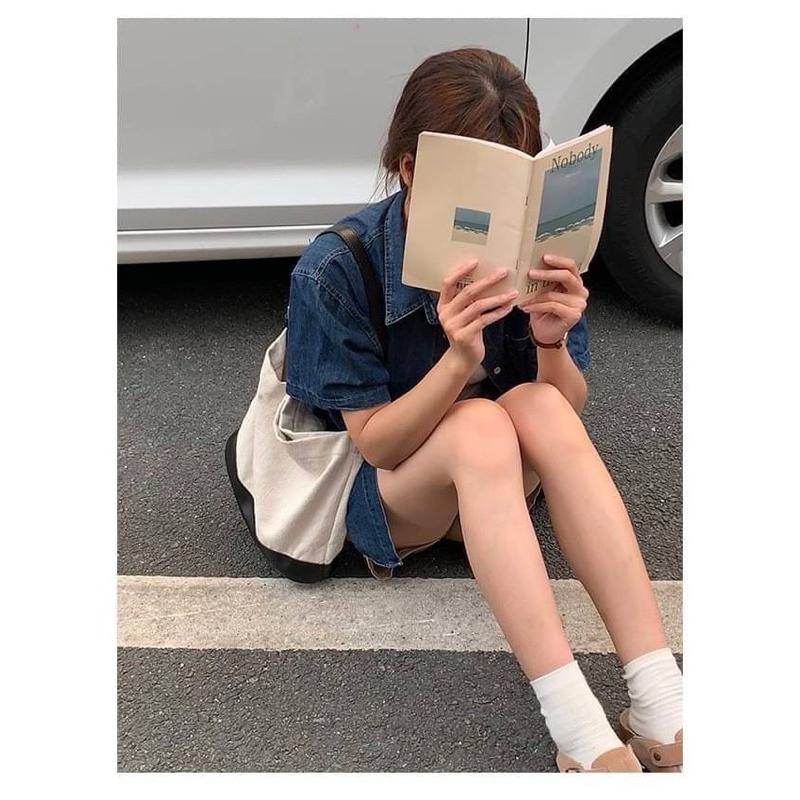 🔥 現貨【🇰🇷 Tanned】|韓國 水桶帆布包👜正韓 布包 學生包 閨蜜包 約會包 生日禮物包-細節圖6