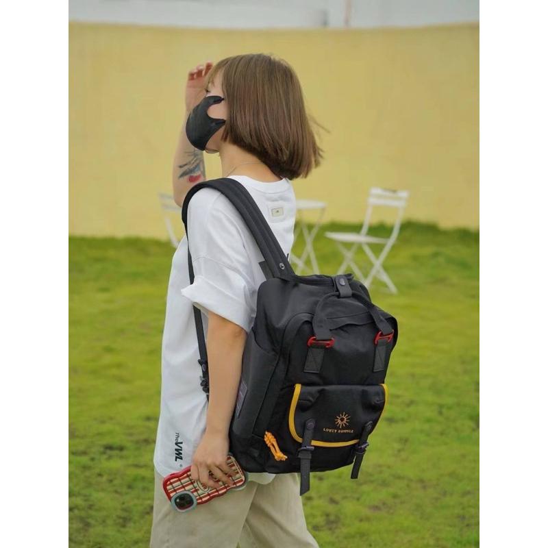 現貨🔥 【🇯🇵Tanned】| 日本 帆布配色手提後背包👜防水包 旅行包 出遊包 露營包-細節圖6