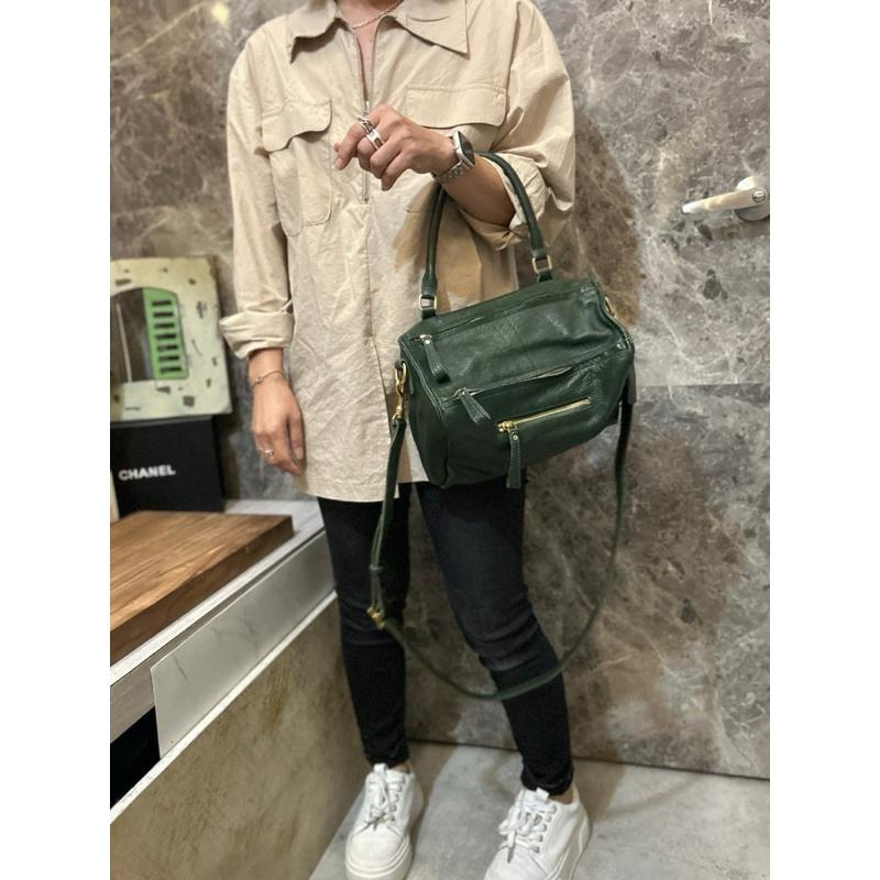 🔥 現貨【🇰🇷 Tanned】|韓國 牛皮潘朵拉盒子手提側背包👜正韓 真皮系列 牛皮皮革 父親節禮物 母親節禮物 公事包-細節圖8