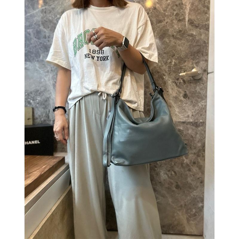 🔥 現貨【🇰🇷 Tanned】|韓國 三用可後背牛皮側背包👜正韓 真皮系列 牛皮皮革 約會包 保值包 高品質包 設計包-細節圖5