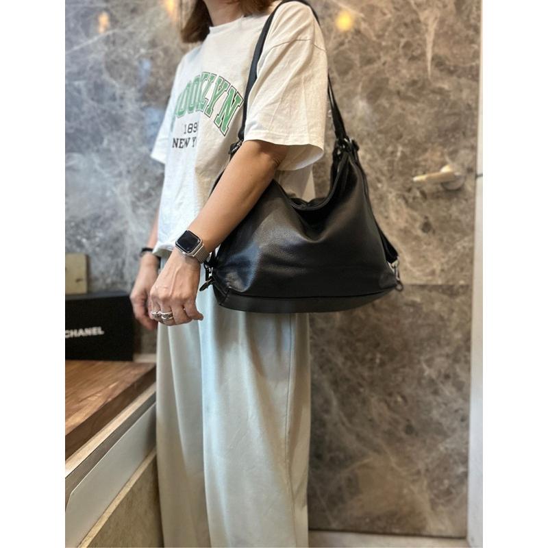 🔥 現貨【🇰🇷 Tanned】|韓國 三用可後背牛皮側背包👜正韓 真皮系列 牛皮皮革 約會包 保值包 高品質包 設計包-細節圖8