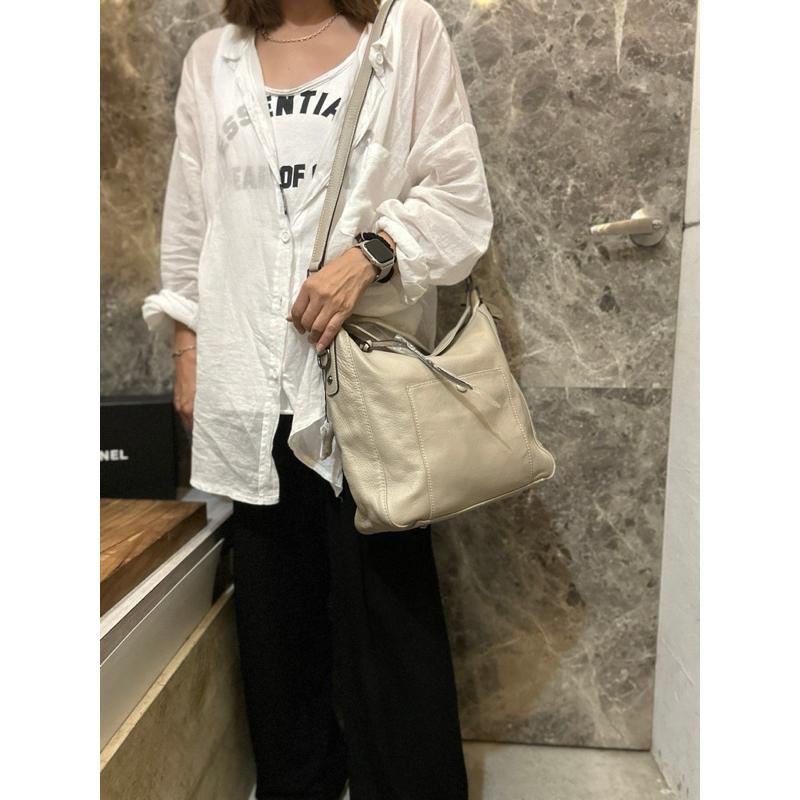 🔥 現貨【🇰🇷 Tanned】| 韓國 前皮扣口袋牛皮側背包👜正韓 真皮系列 牛皮皮革 母親節禮物 女友禮物 旅遊包-細節圖4