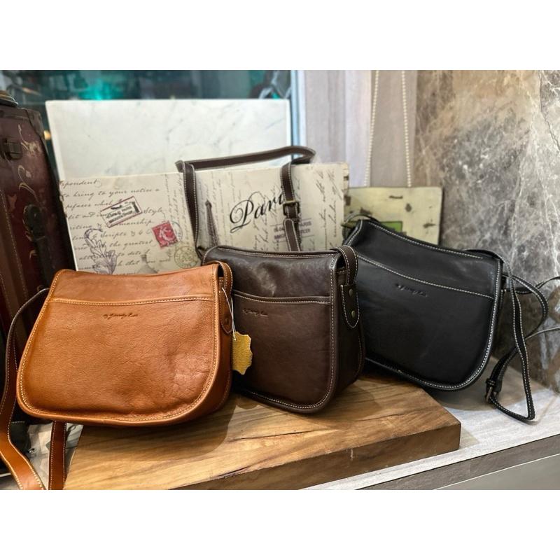 🔥 現貨【🇰🇷 Tanned】|韓國 2story質感植鞣牛皮簡約蓋子信封斜背包👜正韓 真皮系列 牛皮皮革 簡約包 文青-細節圖3