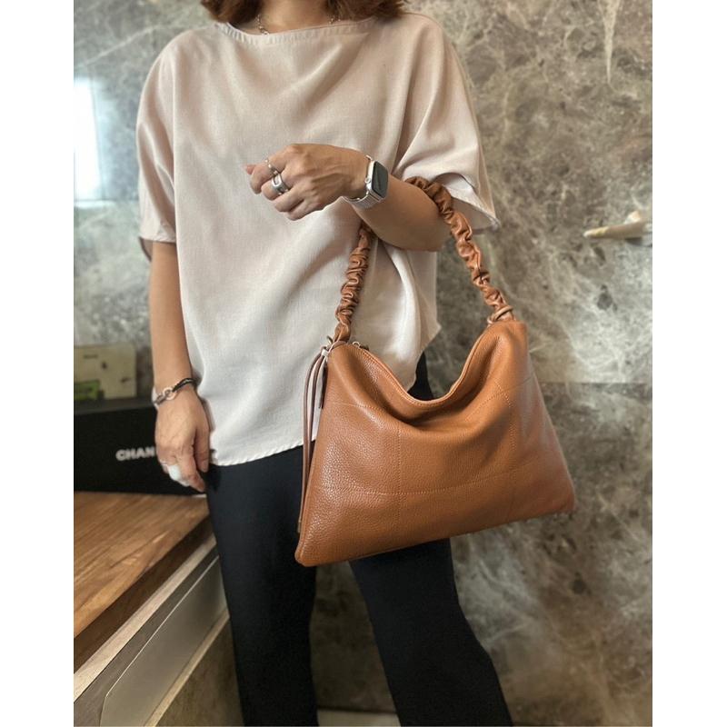 🔥 現貨【🇰🇷 Tanned】|韓國 牛皮前車線方型斜背包👜正韓 真皮系列 牛皮皮革 耐用包 保值包-細節圖5