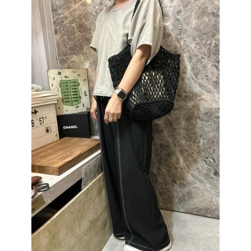 🔥 現貨【🇰🇷 Tanned】|韓國 棉線編織網狀側背包👜正韓 編織包 海灘包 夏日包 音樂祭包-細節圖9