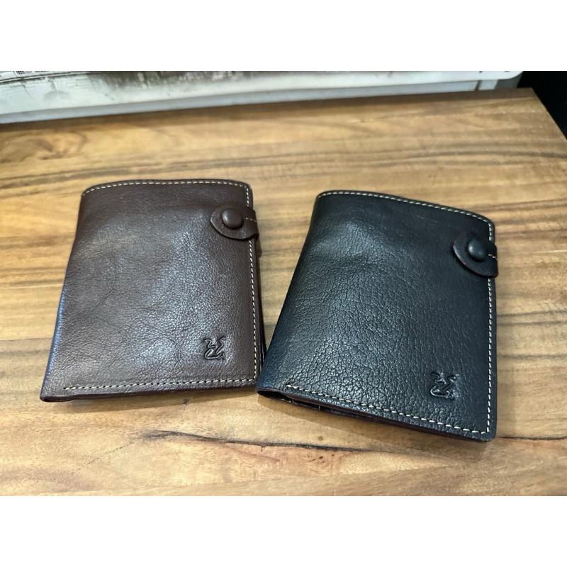 🔥 現貨【🇰🇷 Tanned】|韓國2story旁扣子短夾👜正韓 真皮系列 牛皮皮革 錢包 短夾 午餐隨身包-細節圖4