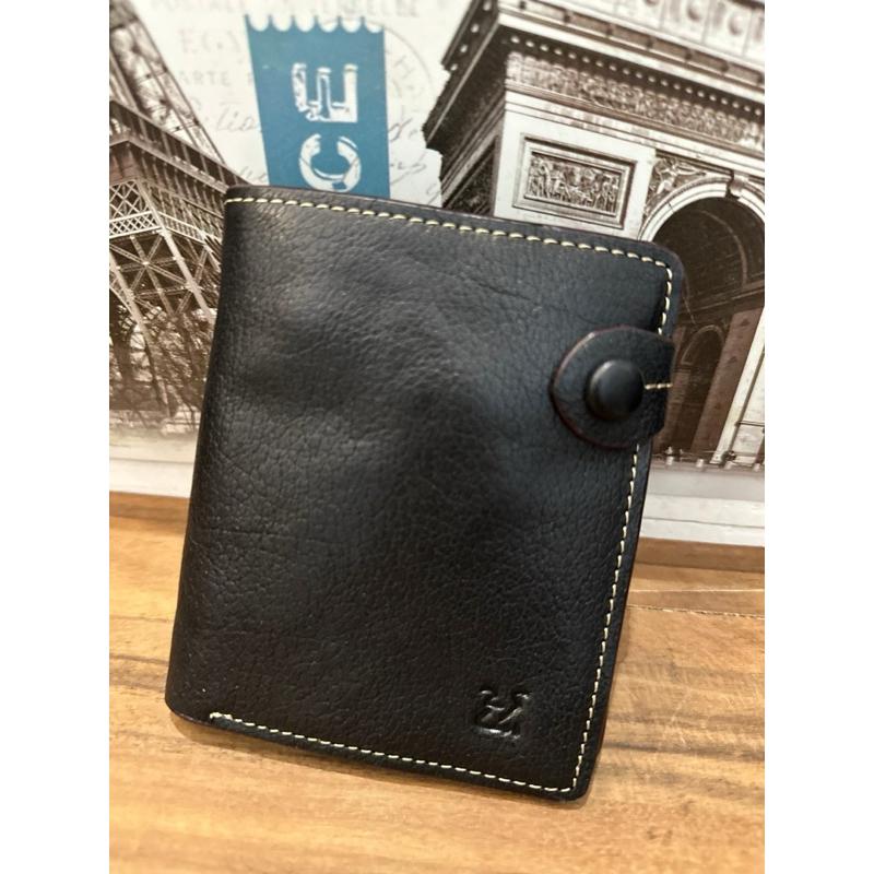 🔥 現貨【🇰🇷 Tanned】|韓國2story旁扣子短夾👜正韓 真皮系列 牛皮皮革 錢包 短夾 午餐隨身包-細節圖6