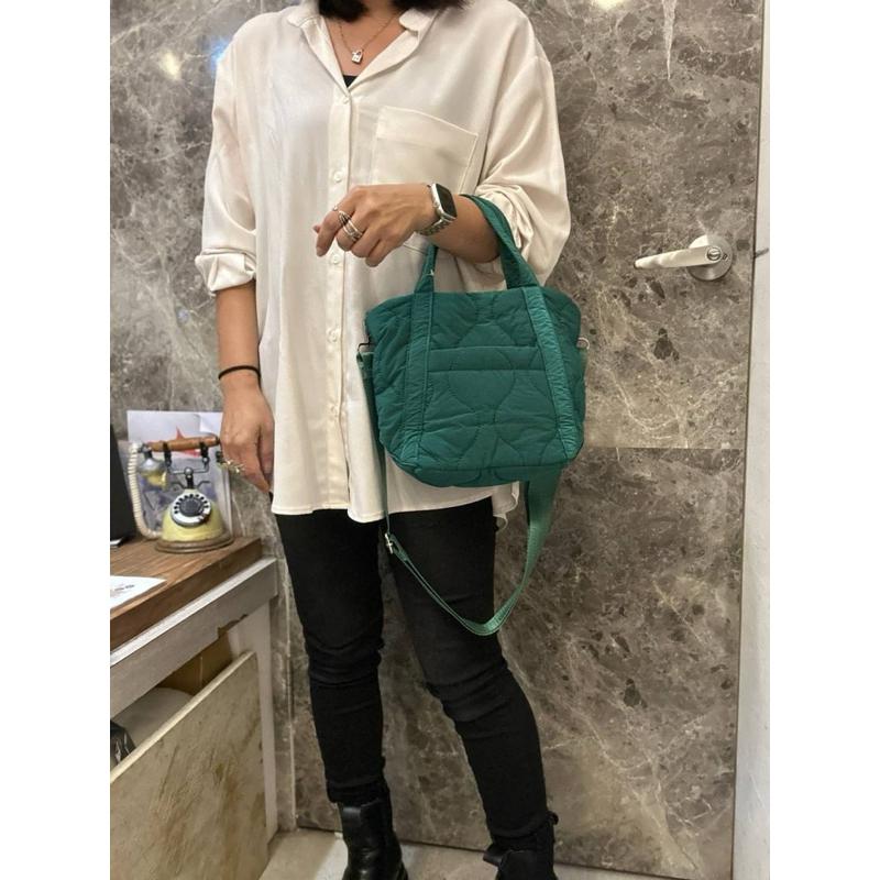 🔥【🇰🇷 Tanned】【保固】|韓國手提空氣包👜正韓 輕便包 高質感包 手提包 側背包-細節圖3