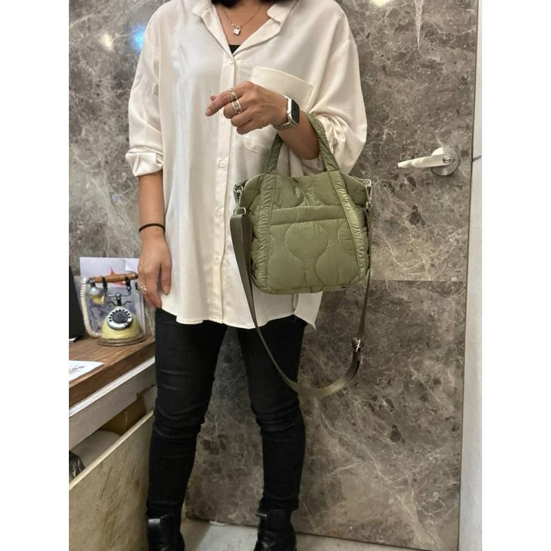 🔥【🇰🇷 Tanned】【保固】|韓國手提空氣包👜正韓 輕便包 高質感包 手提包 側背包-細節圖4