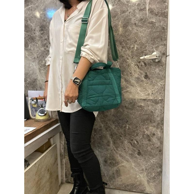 🔥【🇰🇷 Tanned】【保固】|韓國手提空氣包👜正韓 輕便包 高質感包 手提包 側背包-細節圖7