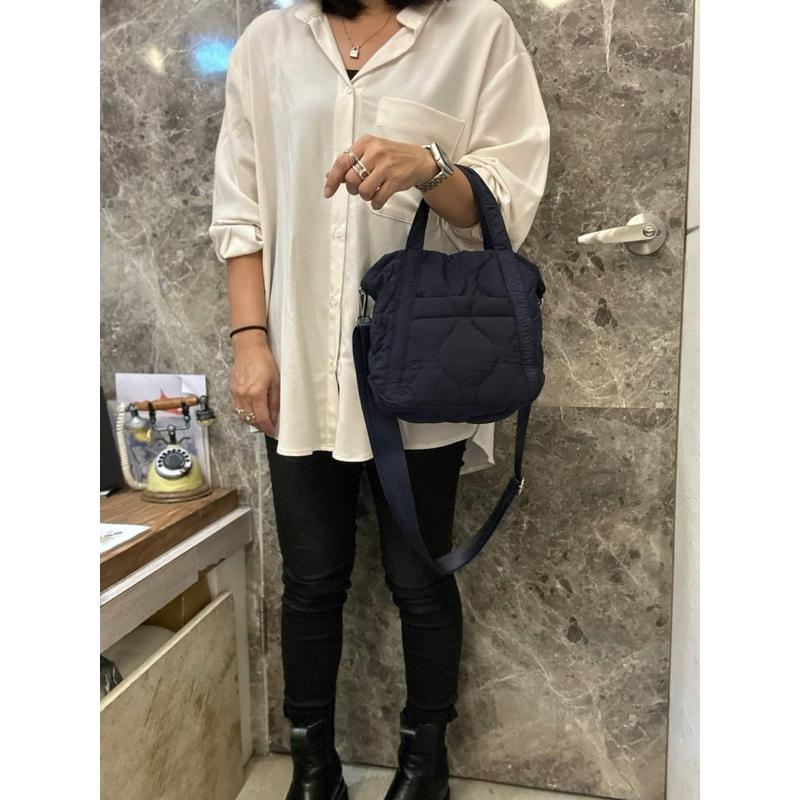 🔥【🇰🇷 Tanned】【保固】|韓國手提空氣包👜正韓 輕便包 高質感包 手提包 側背包-細節圖8