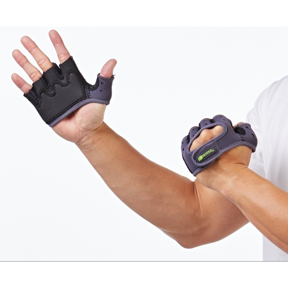 [SENTEQ]台灣製造 現貨 健身手套 舉重手套 重訓手套 臥推 防滑半指手套 騎行手套 握力 鍛煉 攀爬 正公司貨-細節圖3