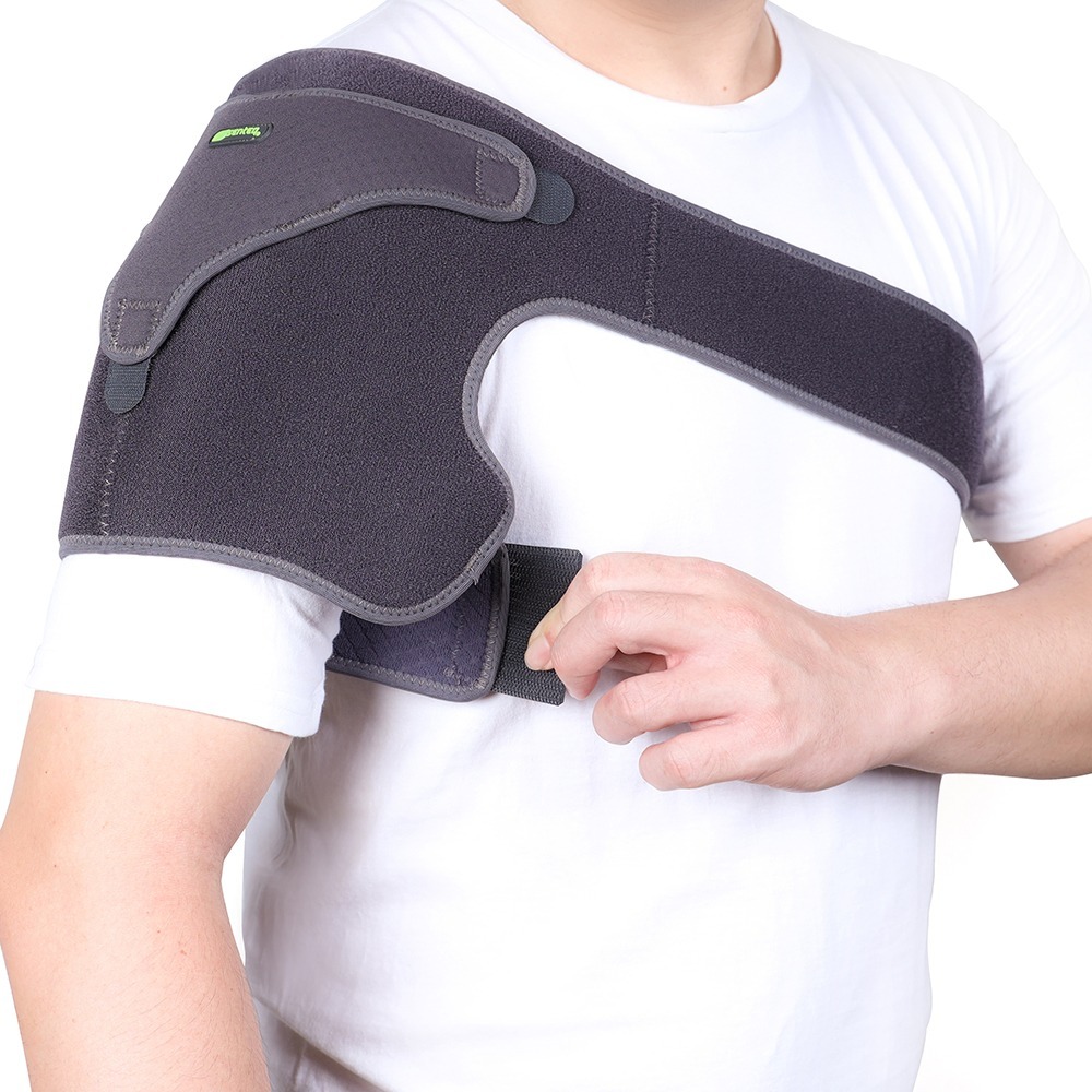 [SENTEQ]台灣製造 現貨 護肩 肩關節固定 加壓護肩帶 透氣運動護肩 彈性可調式 肩部護套 肩部保健 防脫臼拉傷-細節圖2