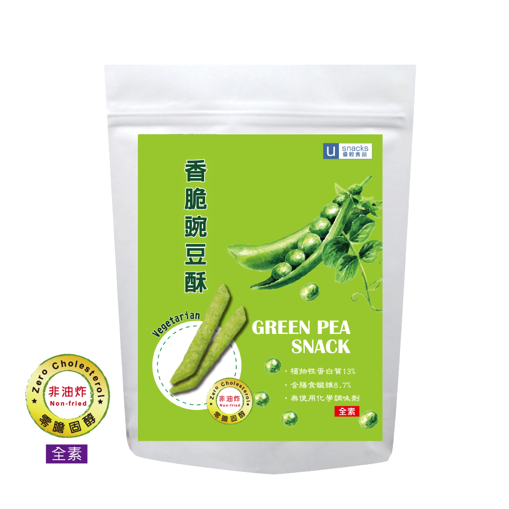 【優穀美身】香脆豌豆酥 60g-細節圖2