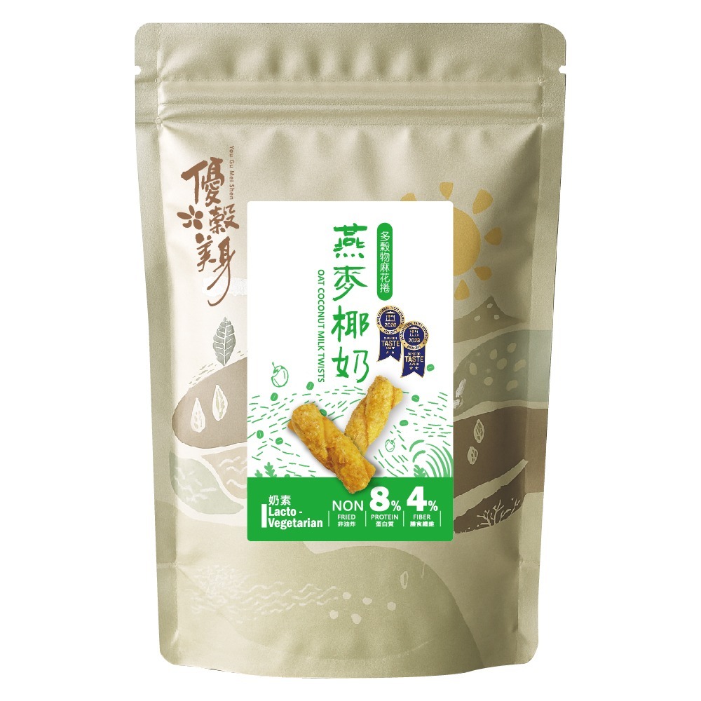 多穀物麻花捲(沙漠鹽海苔、紐澳良、燕麥椰奶、楓糖杏仁)綜合嚐鮮組(任選)-細節圖3