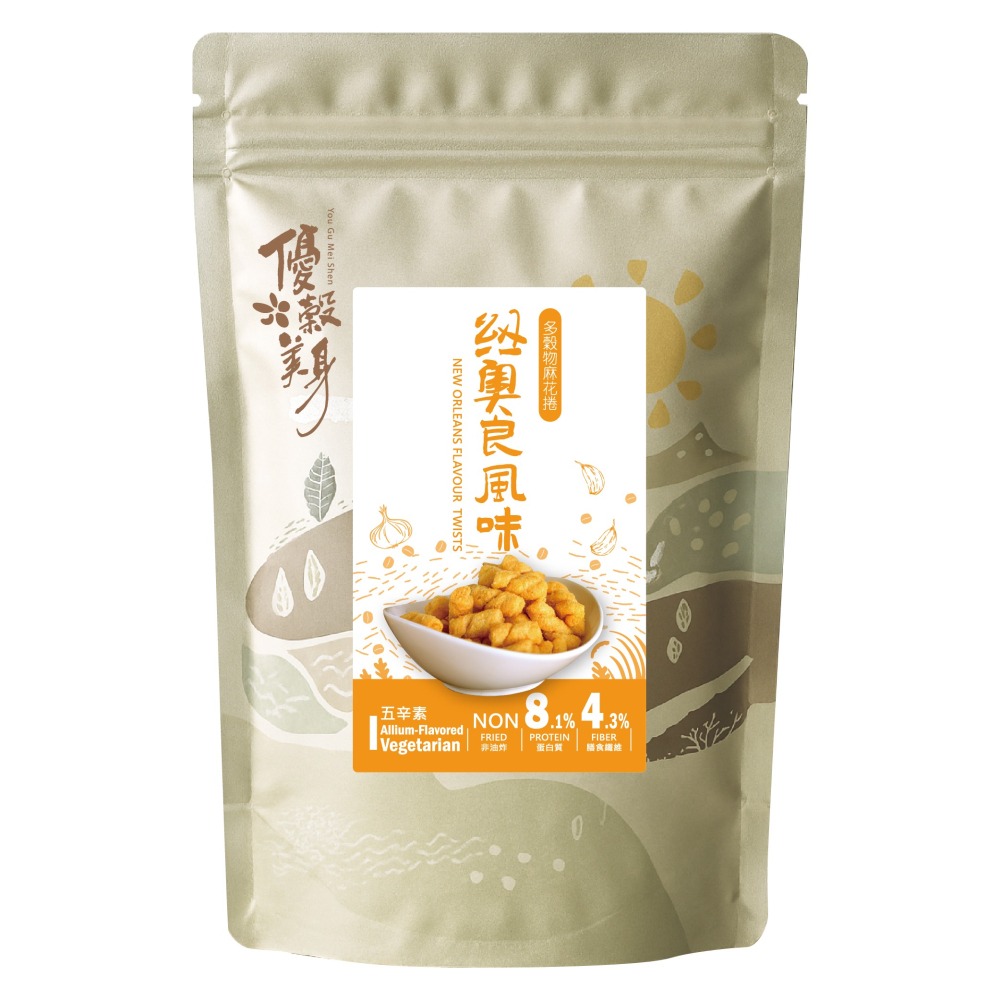 多穀物麻花捲(沙漠鹽海苔、紐澳良、燕麥椰奶、楓糖杏仁)綜合嚐鮮組(任選)-細節圖5