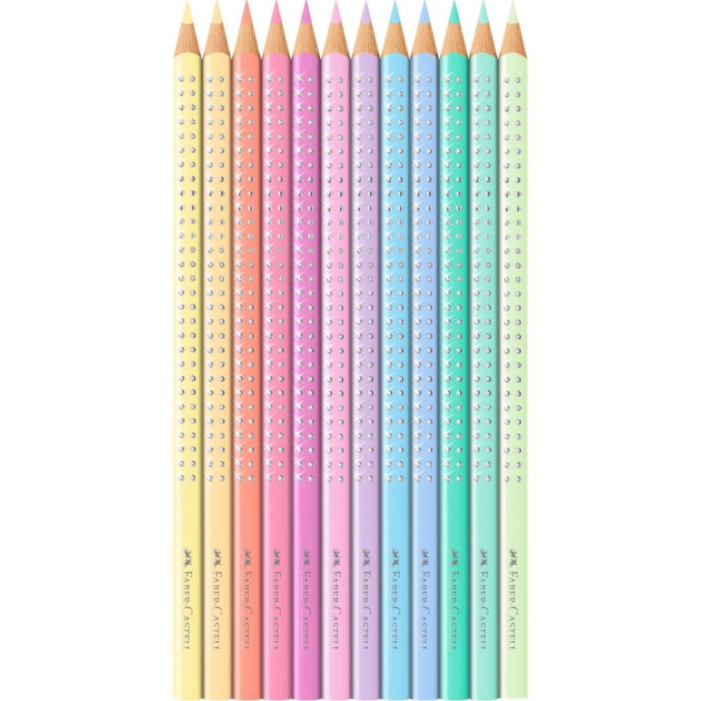松林-輝柏三角點鑽馬卡龍色 色鉛筆12色-201910 sparkle pastel colour pencils-細節圖5