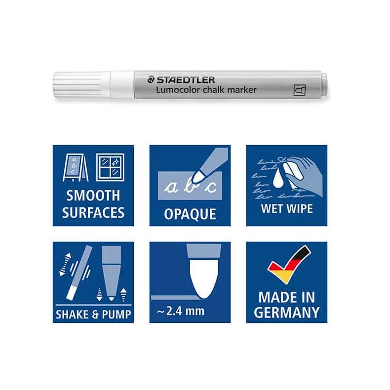 松林-STAEDTLER 施德樓水性粉筆8色組-MS344 C8-細節圖3