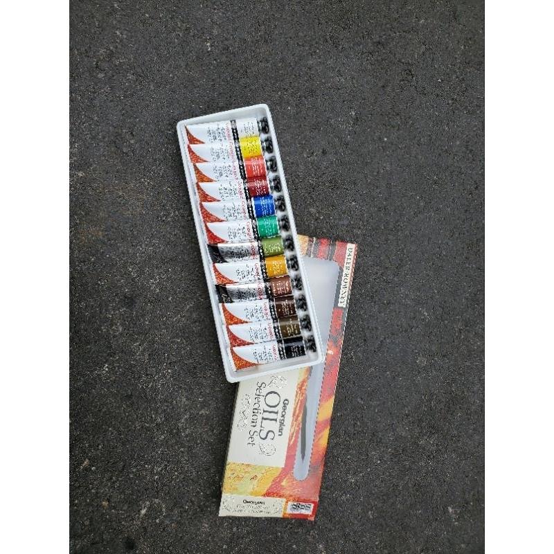 松林 英國DALER ROWNEY朗尼 Georgian 學院級油畫顏料盒裝組 38ml OILCOLOUR12tube-細節圖7