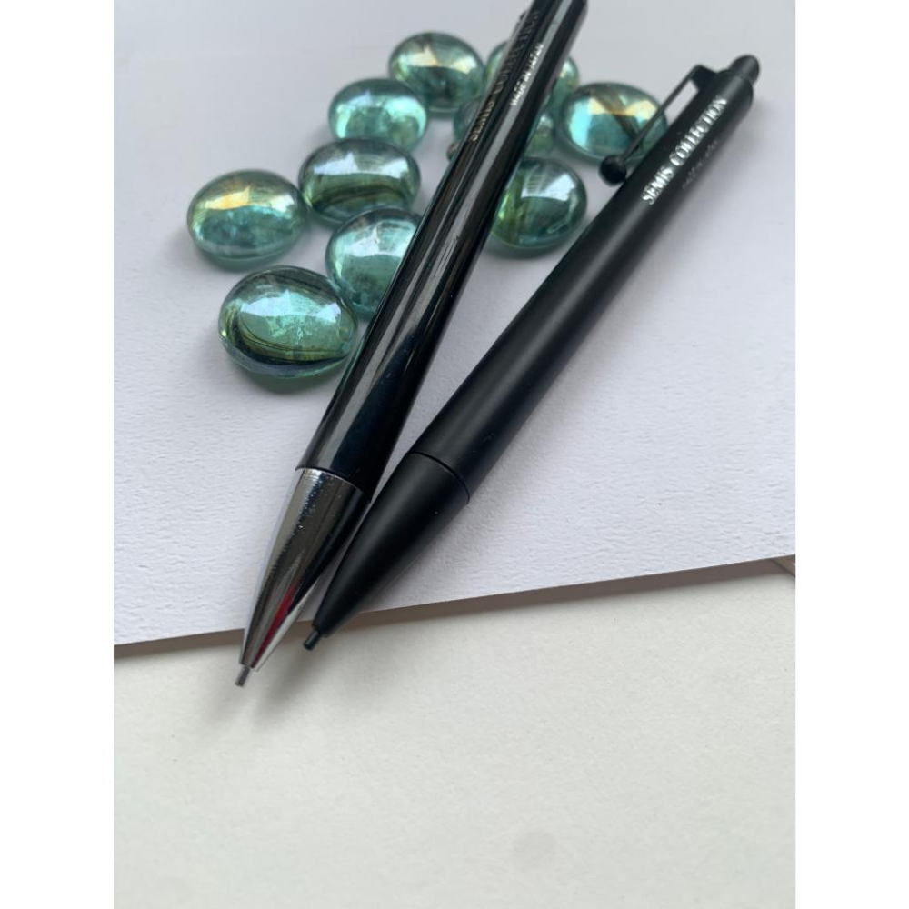 松林- SEMIS COLLECTION 0.5mm自動鉛筆 全金屬黑色質感筆身/銀色筆頭/黑色筆頭 日本製/絕版品-細節圖3