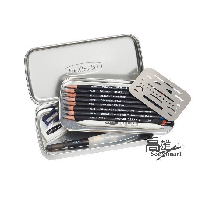 DERWENT 德爾文-水性素描鉛筆套組附水筆-DW2302162-細節圖3