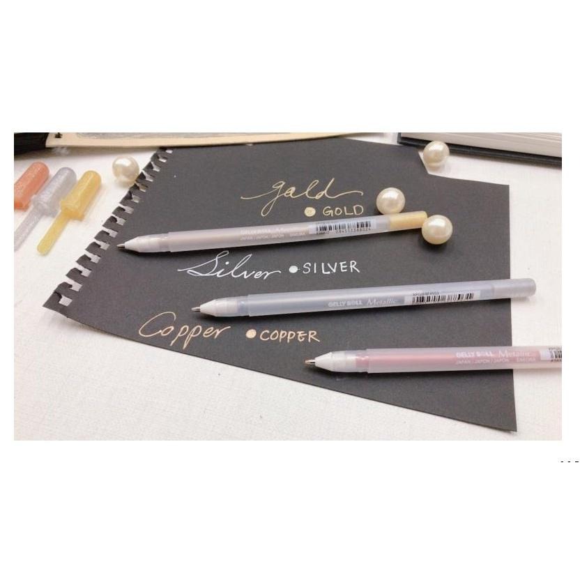 松林 櫻花GELLY ROLL Metallic PGB珍珠彩證券筆金屬色系12色組 適繪黑色紙 XPGB-12MT-細節圖4