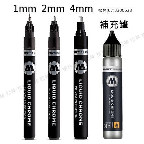 松林德國Molotow電鍍麥克筆 鏡面筆  馬克筆 鋼彈模型漆 電鍍銀 MO703101 LiquidChromePen-細節圖3