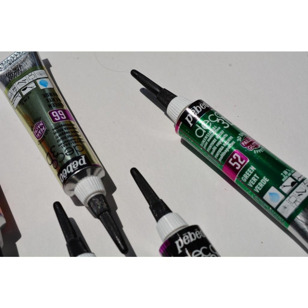 松林_ 貝比歐Pebeo DECO 3D立體勾邊筆 自然乾燥 珠光色 金屬色 金蔥色 亮光色 20ml -共18色-細節圖2