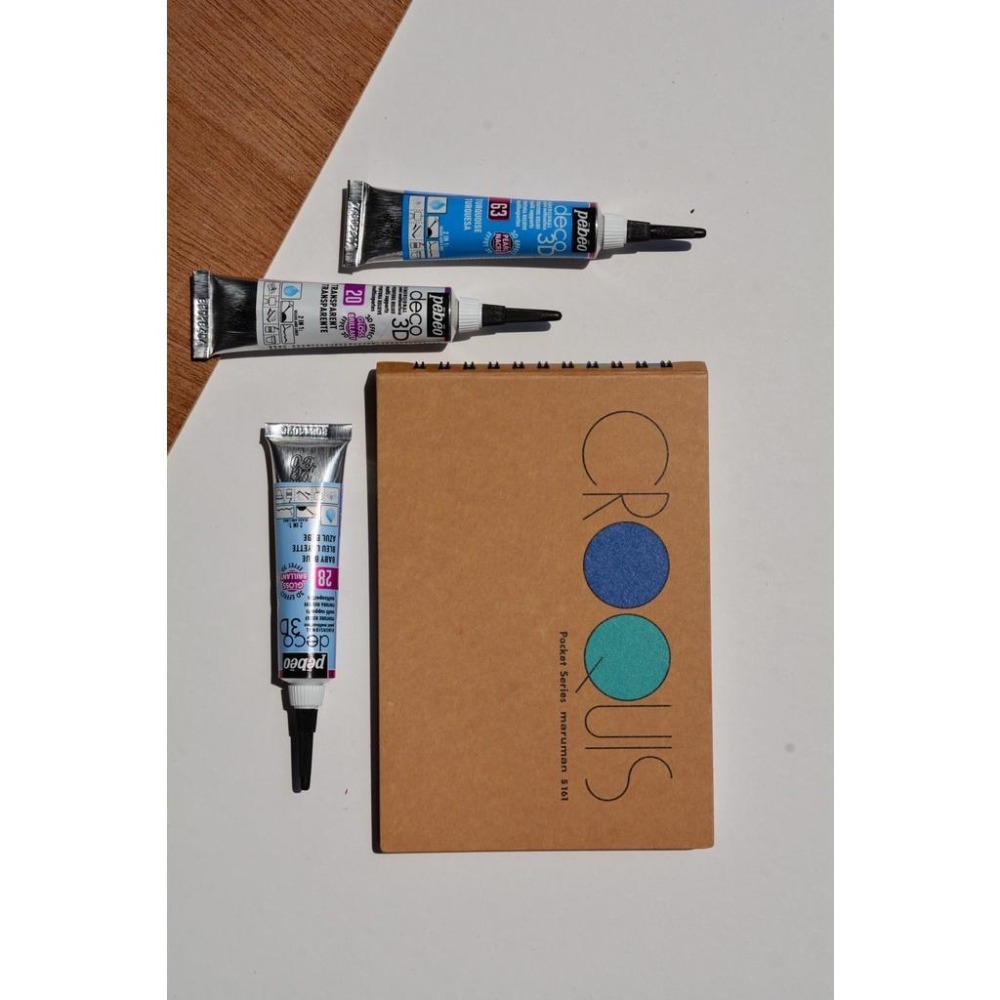 松林_ 貝比歐Pebeo DECO 3D立體勾邊筆 自然乾燥 珠光色 金屬色 金蔥色 亮光色 20ml -共18色-細節圖3