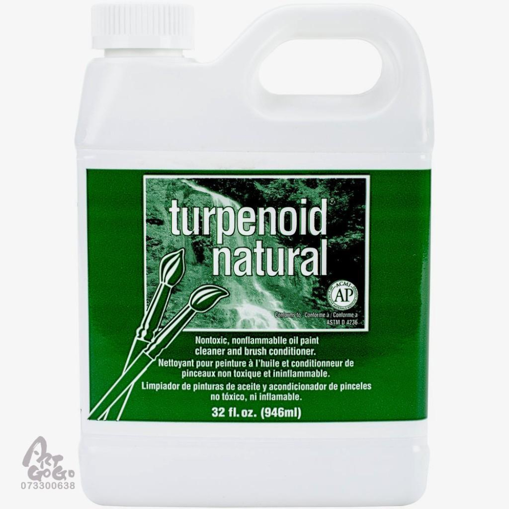 美國WEBER 天然無毒洗筆液 236ml、473ml TURPENOID NATURAL W1812 W1813-細節圖3