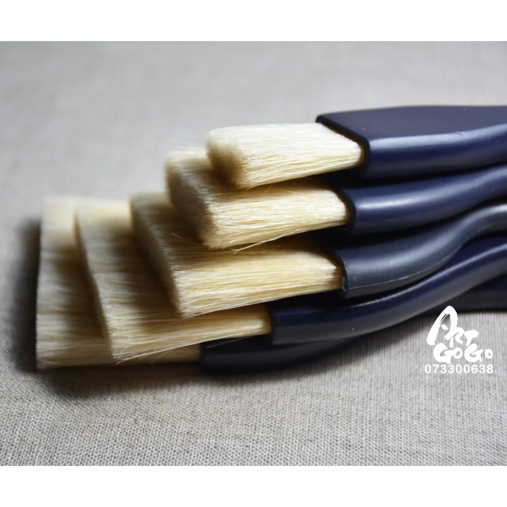 松林 YOUNGLY 永利 120 白豬鬃油畫排刷Y-120  1、1.5、2、2.5、3號  Y120-細節圖4