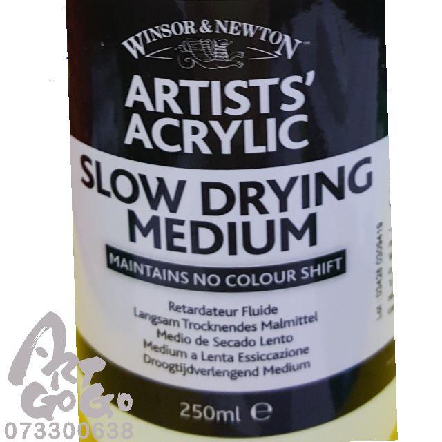 缺貨溫莎牛頓 壓克力輔助劑 緩乾劑 Winsor & Newton  Acrylic Slow Drying Mediu-細節圖2