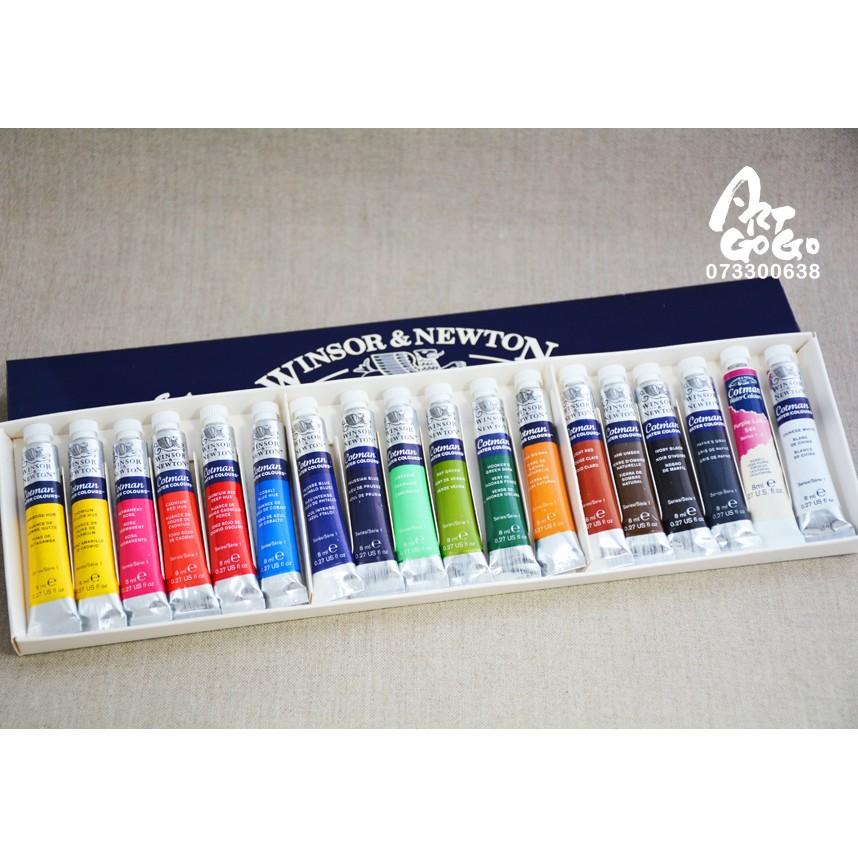 松林_英國Winsor Newton 溫莎牛頓Cotman 學生級透明水彩 12色/18色 8ml盒裝套組-細節圖2