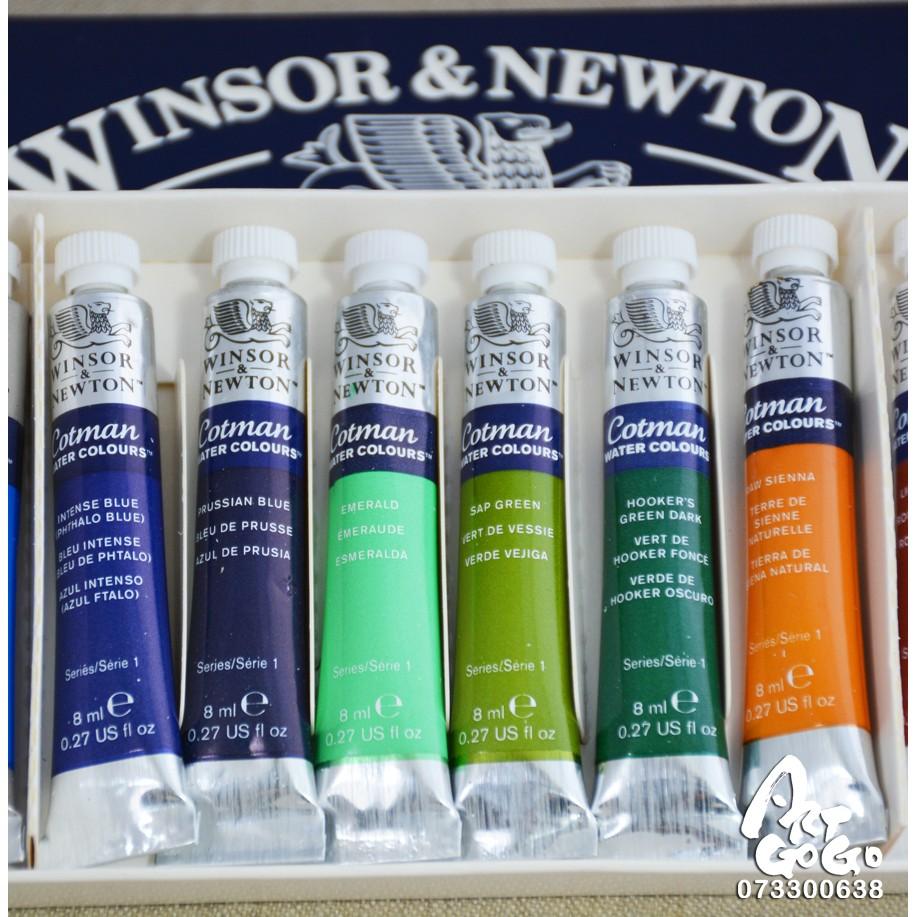 松林_英國Winsor Newton 溫莎牛頓Cotman 學生級透明水彩 12色/18色 8ml盒裝套組-細節圖4