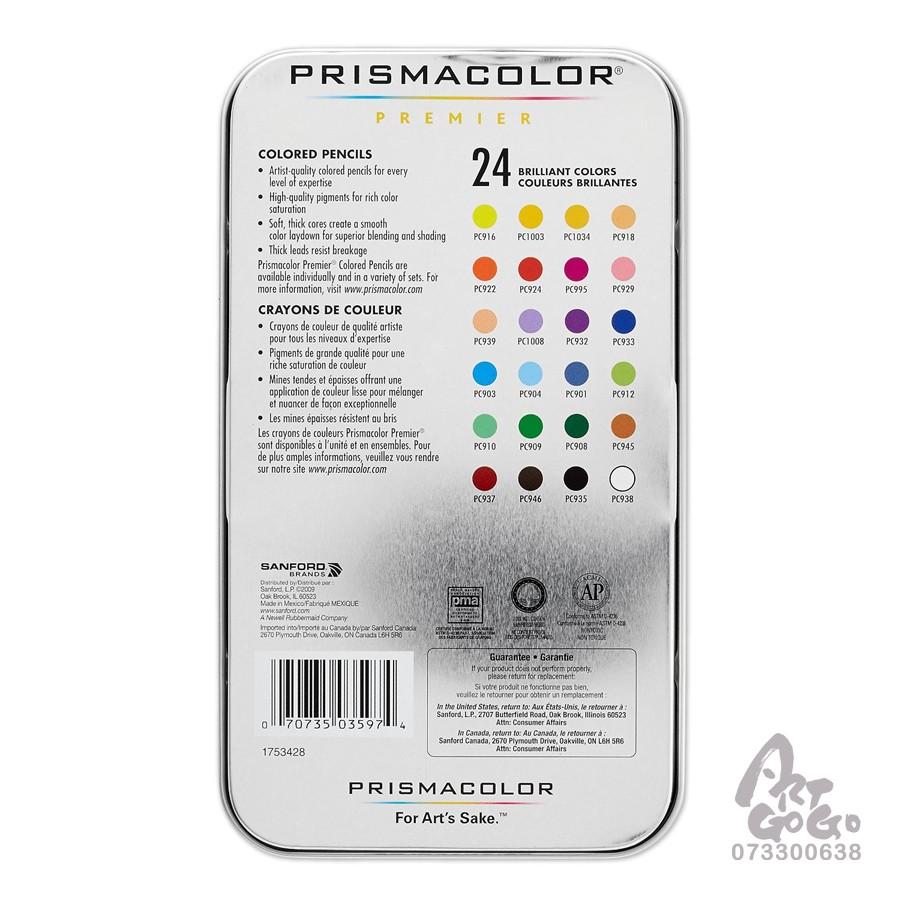 松林 美國PRISMACOLOR Premier 頂級油性色鉛筆 24色