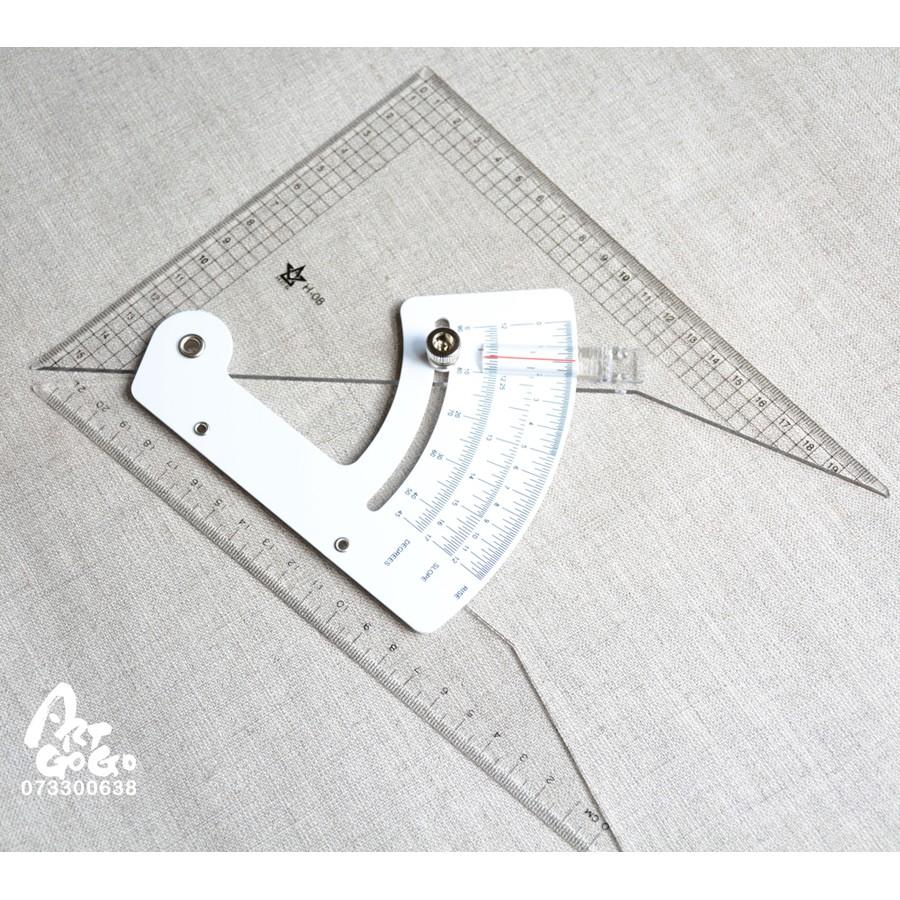 HCS 方眼 勾配定規 可調角度三角板-095005-1-細節圖4