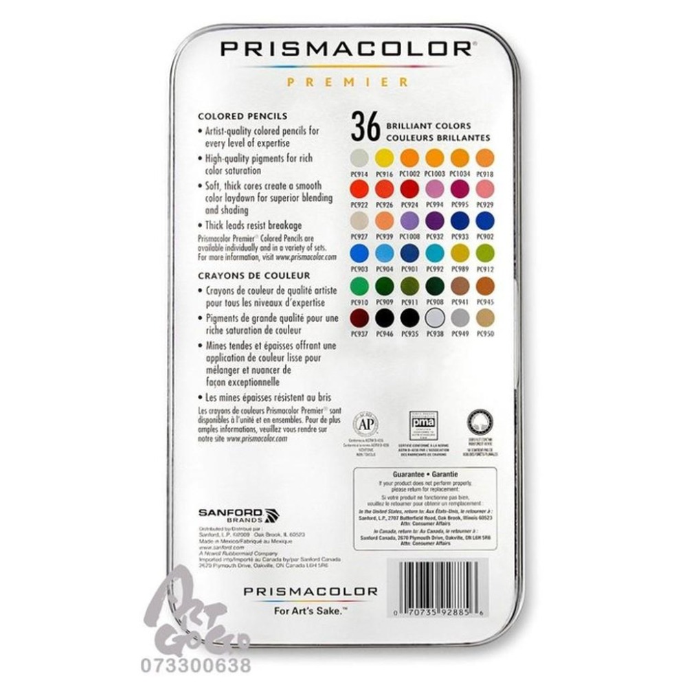 (9月新包裝)美國PRISMACOLOR Premier 頂級油性色鉛筆 36色-細節圖2
