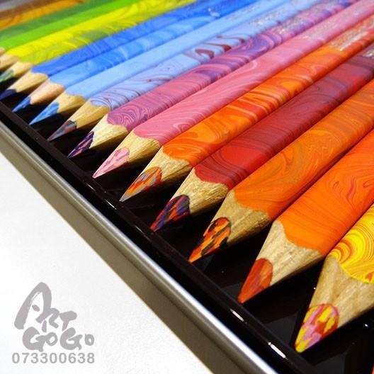 捷克KOH-I-NOOR 魔術色鉛筆 23+1色 鐵盒套組 手繪本.手帳本專用-細節圖2