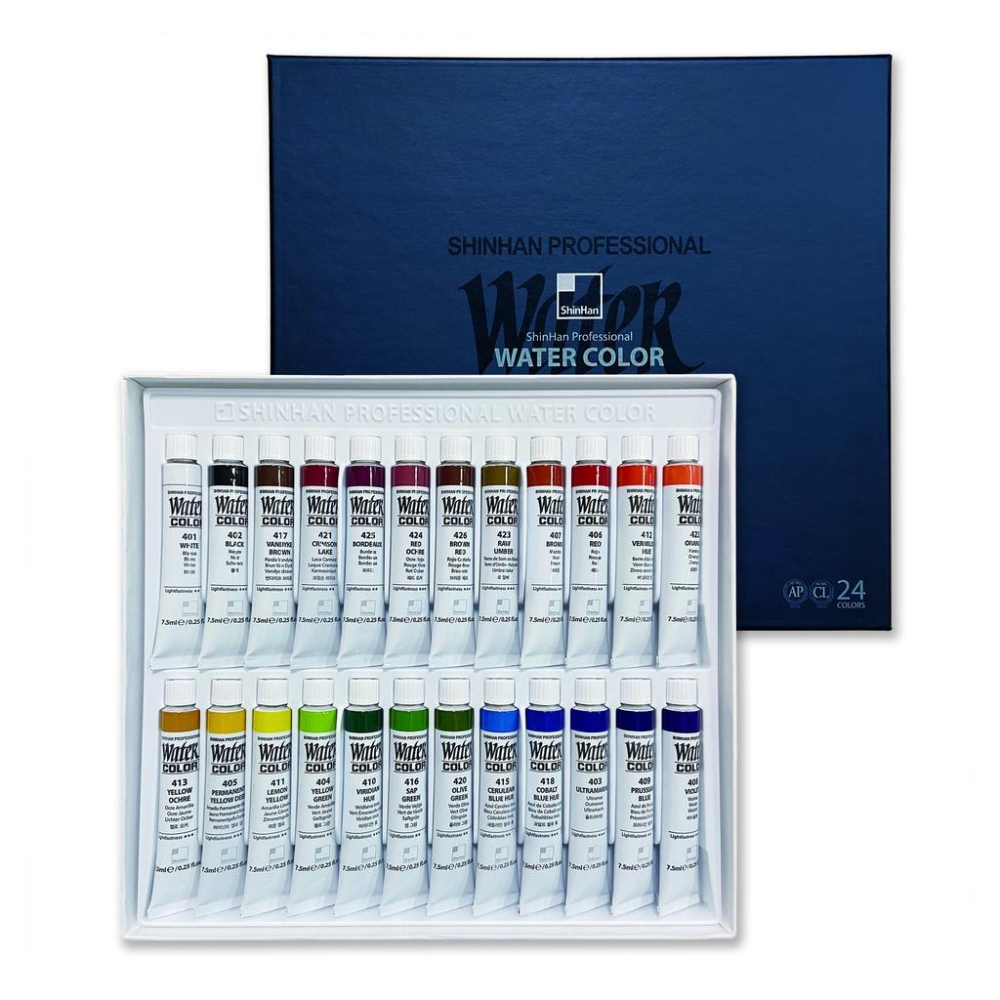 松林 新韓專家透明水彩顏料-7.5mXl13色盒裝/7.5mlX24色盒裝-細節圖4