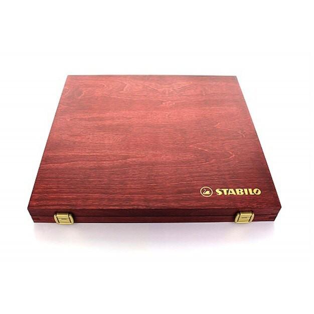 德國 STABILO 思筆樂 奧賽樂水性粉彩筆木盒裝 60色組 1460-1-細節圖2