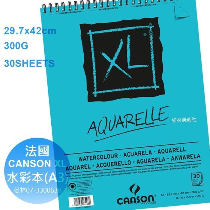 松林  法國CANSON XL AQUARELLE 水彩本  A4 A3  300G30張  CP 400039170-細節圖4