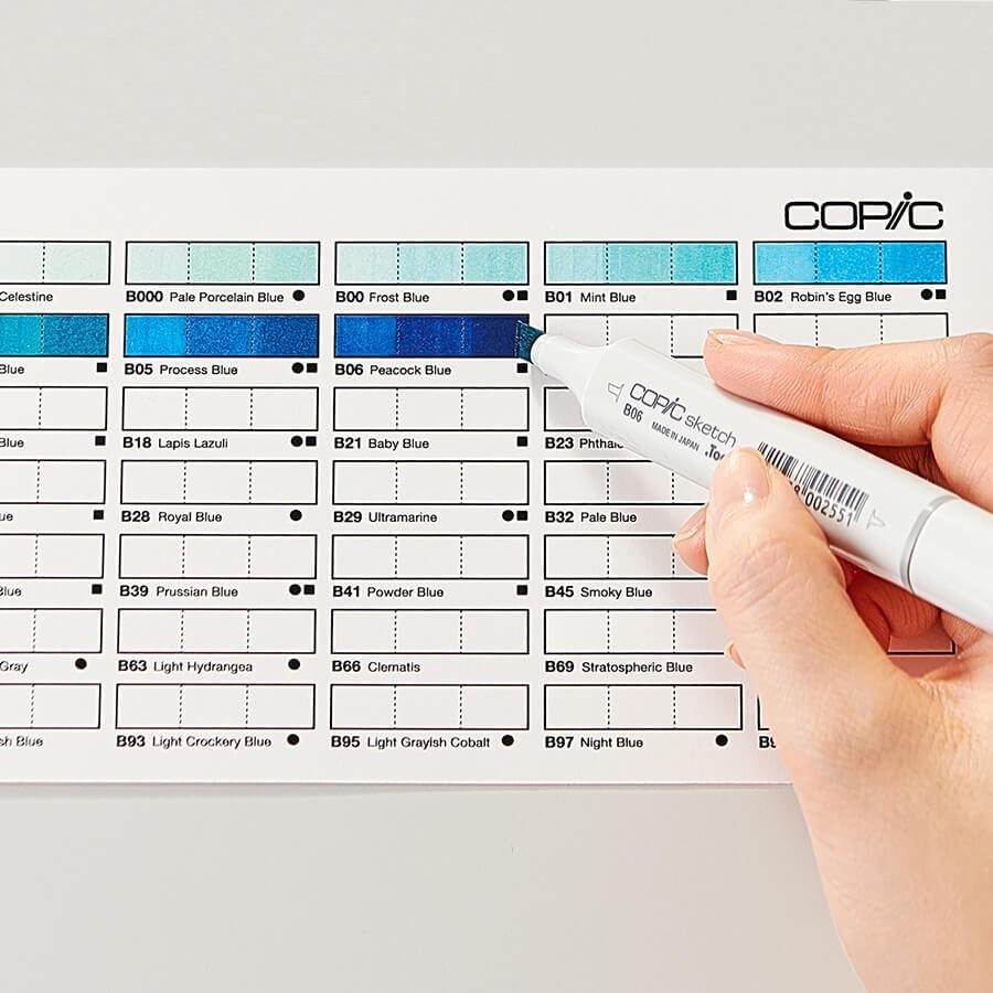 日本 Copic Color Swatch Cards 空白色票卡-細節圖4