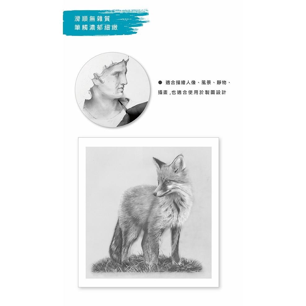 SIMBALION 雄獅 KREEMO 可瑞莫 素描鉛筆 單支-細節圖3