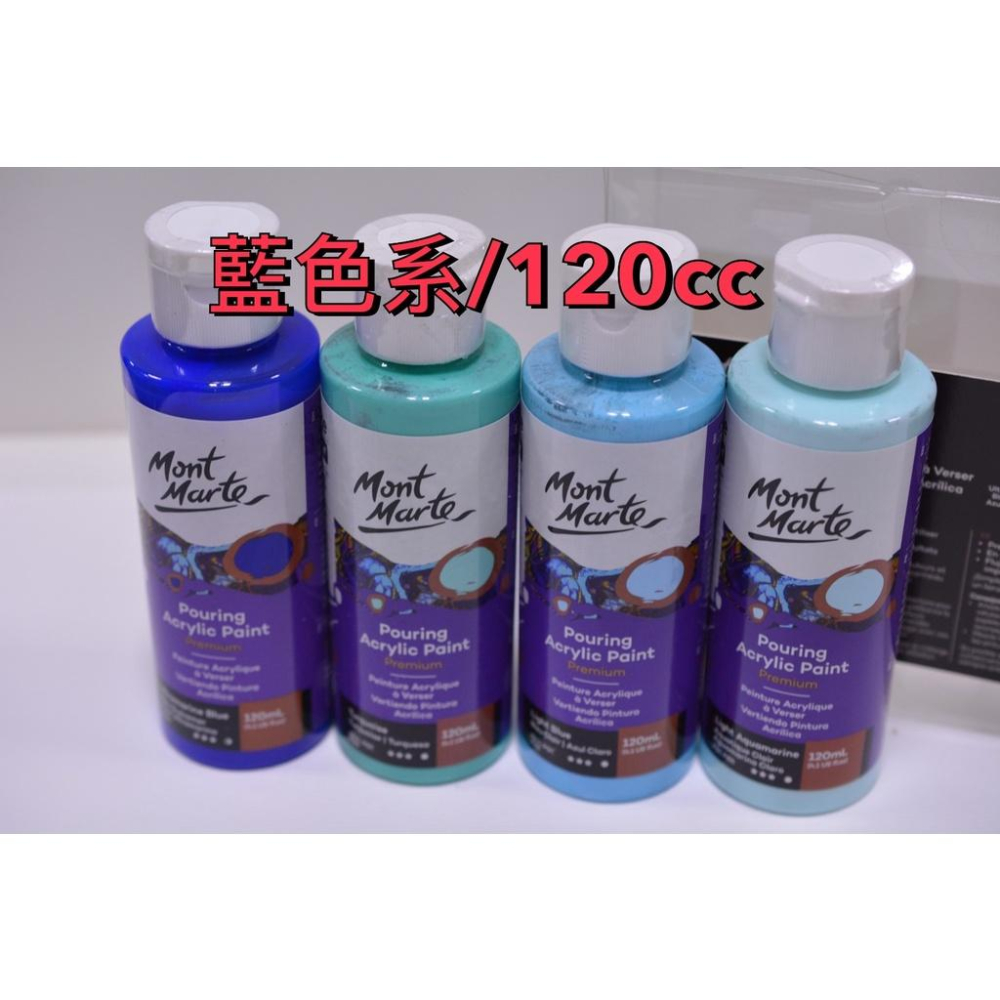 Mont Marte 蒙馬特 流動壓克力顏料 套裝 流動畫 流彩 流體藝術 120ML 蒙瑪特 潑灑畫 澆彩壓克力顏料-細節圖3