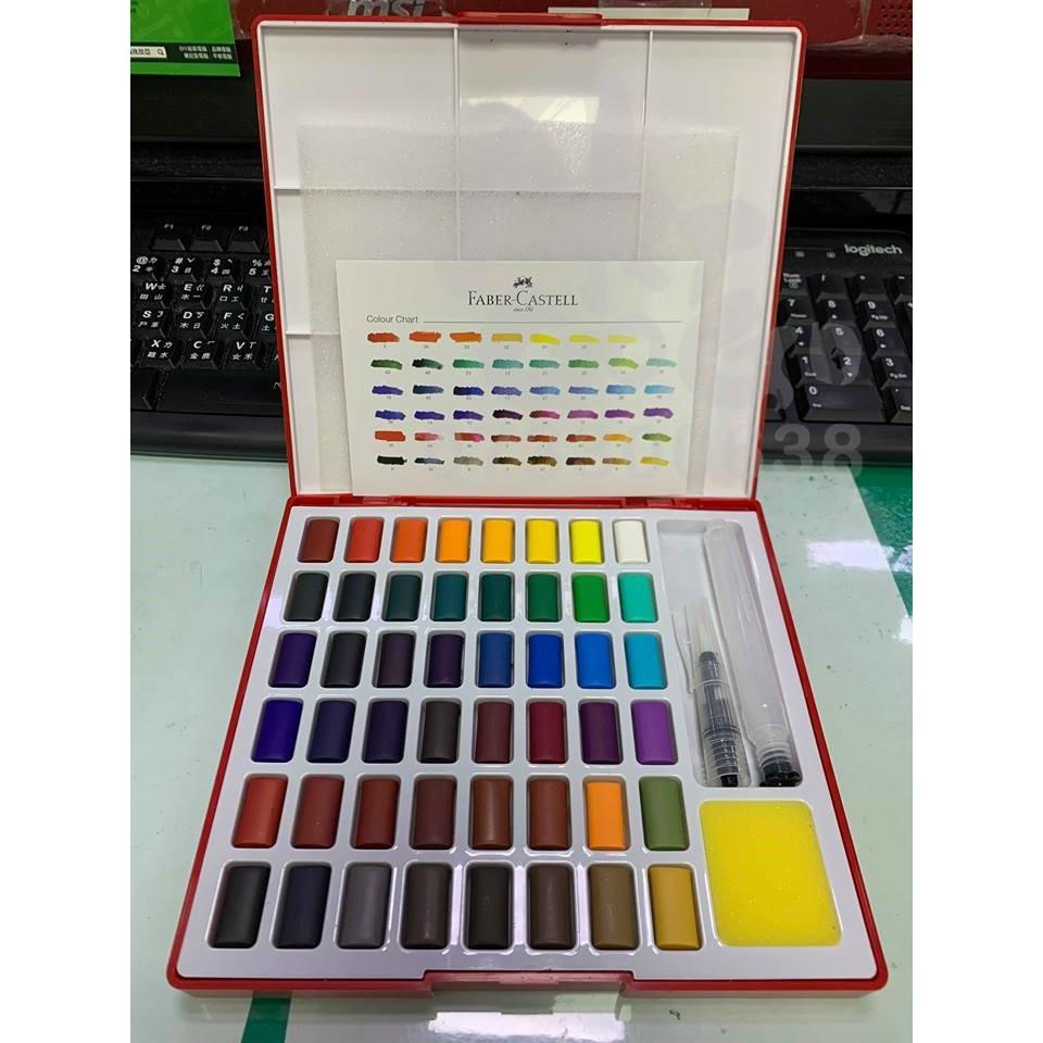 松林_輝柏Faber-Castell 攜帶型水彩塊24色36色48色輝柏塊狀水彩 solid watercolorpan-細節圖5