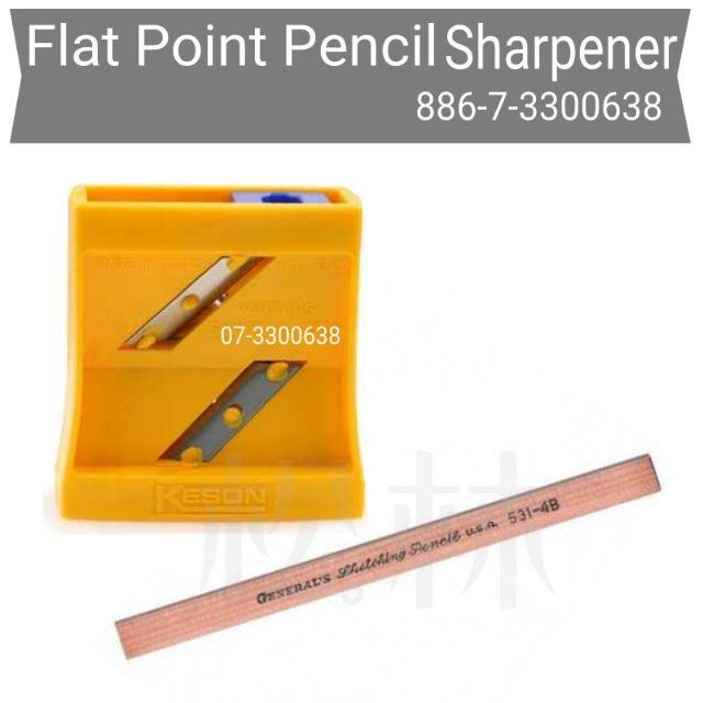 美國 GENERAL 將軍牌 扁筆削筆器 S-6000 (附將軍牌扁筆一支) flat point sharpener-細節圖2