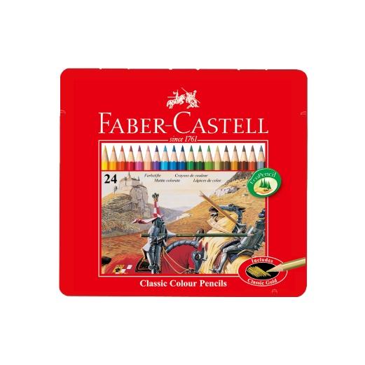 松林_Faber-Castell 輝柏 無毒經典 水性/油性 彩色鉛筆24色 紅盒-細節圖2