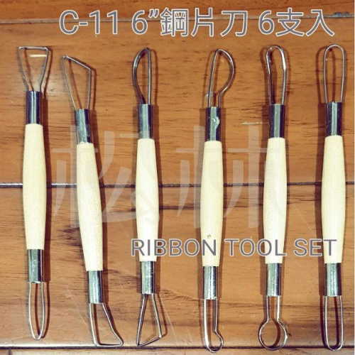 陶藝工具 6＂鋼線刀 6入組-033A481